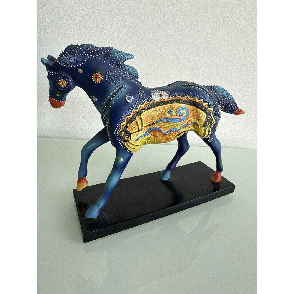 ✿ Boho Painted Pony Kokopelli Horse Figurine Westland Art Tribal Decor Native US